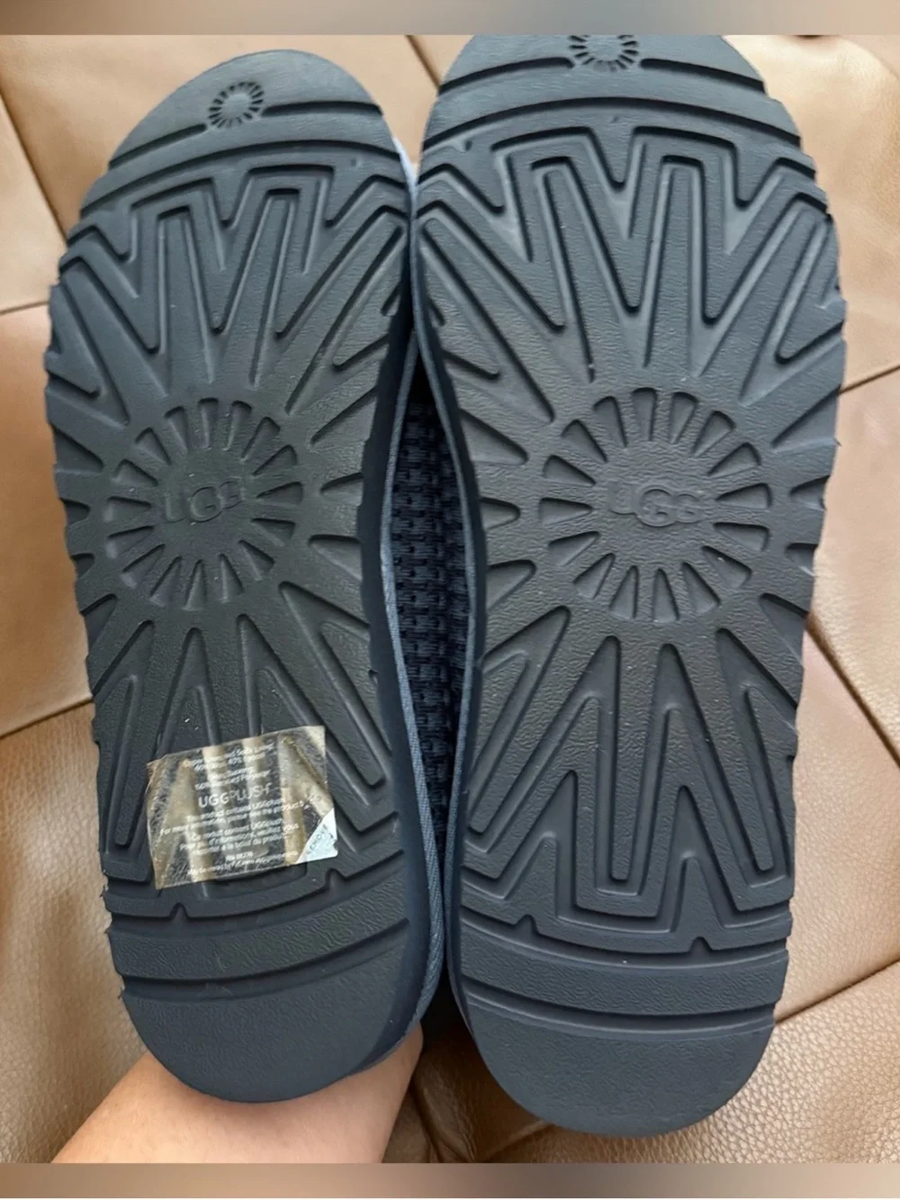 UGG Plush Navy Men's Slip-Ons EUC 12